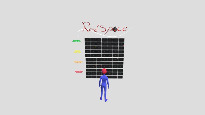Red Space Picture 3D Model