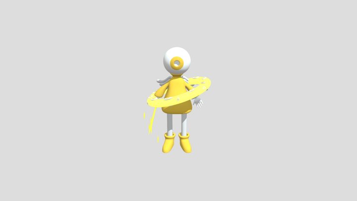 Biblical Ophanim Chibi 3D Model