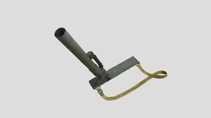 British 2-inch Mk.II mortar 3D Model