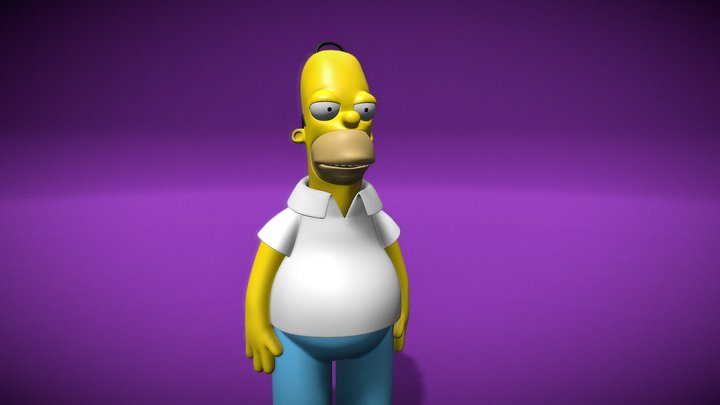 homero simpson 3D Model