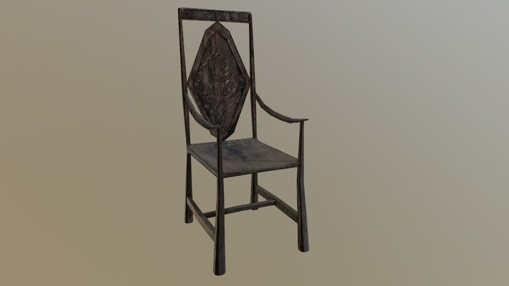 Chair - Rose Backed 3D Model