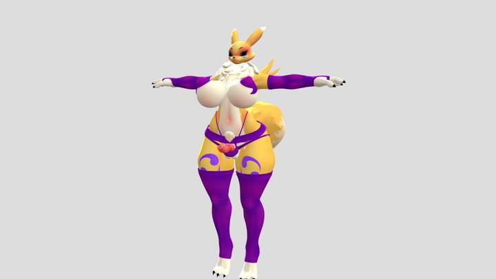 Renamon_NSFW v2.0 3D Model