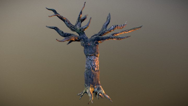 The Tree of Veles - Slavic god of the afterlife 3D Model