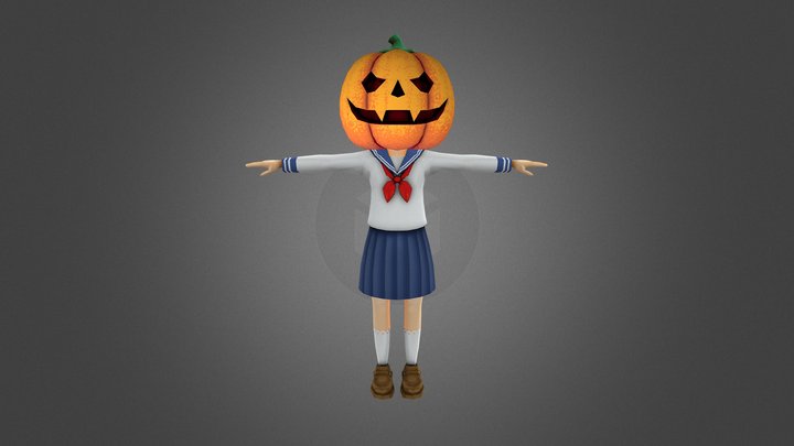 Pumpkin-chan 3D Model
