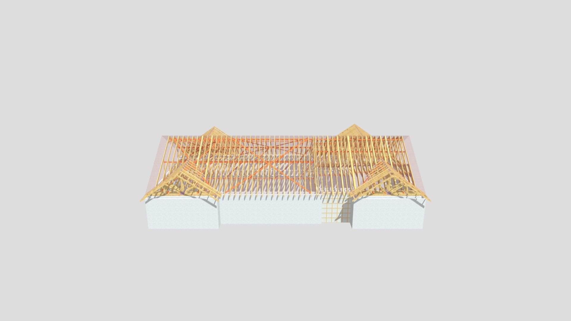 Raised ceiling with Attic Trusses