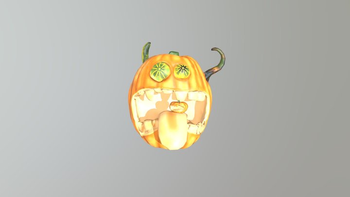 Crazy Pumpkin 3D Model