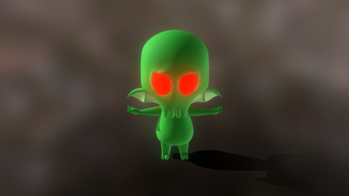 Chibi Cthulu 3D Model
