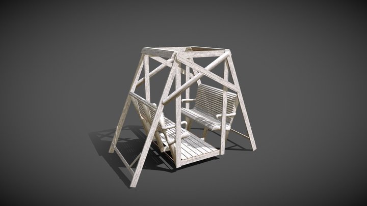 Classic Finnish Yard Swing 3D Model