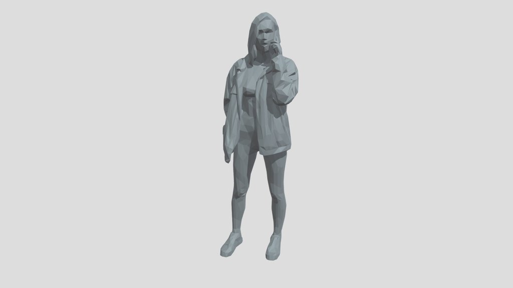Lowpoly Female Standing