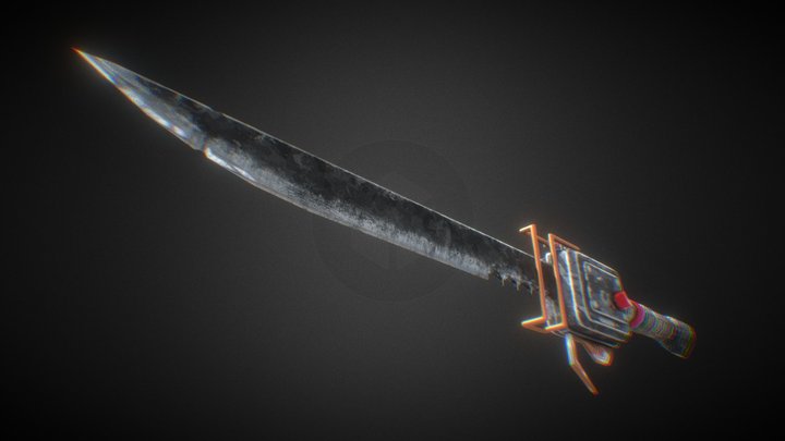 Zombie apocalypse dagger 3D Model