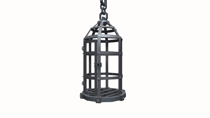 Medieval asset 19\ cage 3D Model