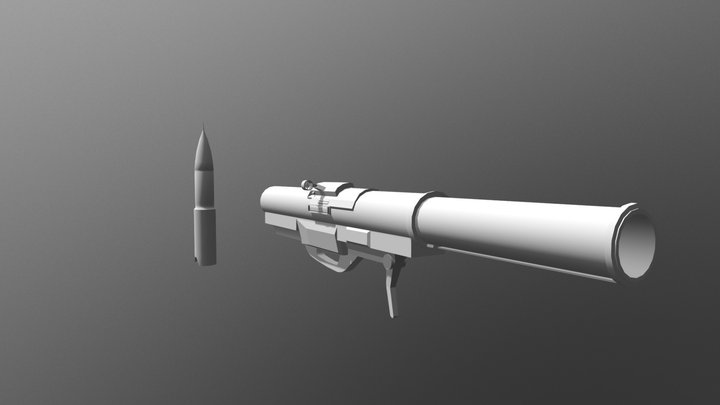 LAW 80 (Light Anti-armour Weapon 80) WIP 3D Model