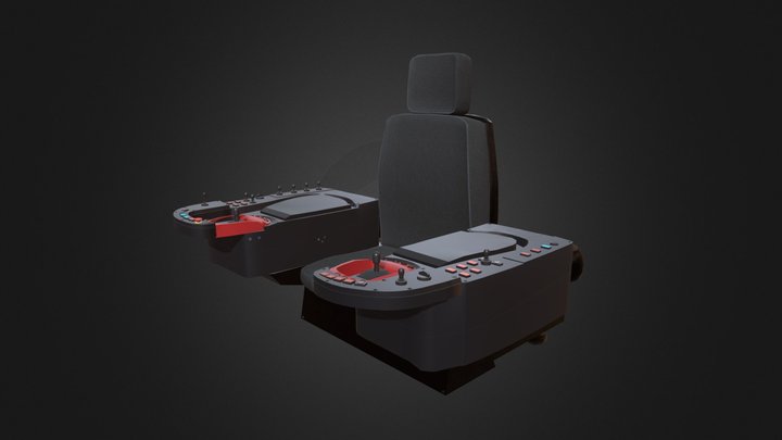 Crane Operator's Chair 3D Model