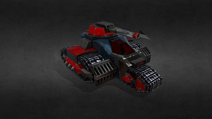 "Garpike" - light amphibic tank 3D Model