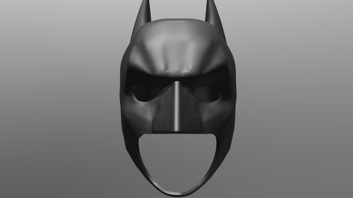 Batman Cowl (The Dark Knight) 3D Model