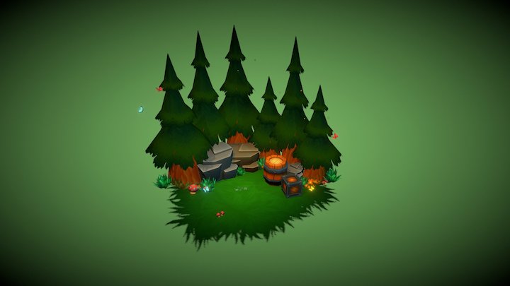 Forest Clearing 3D Model