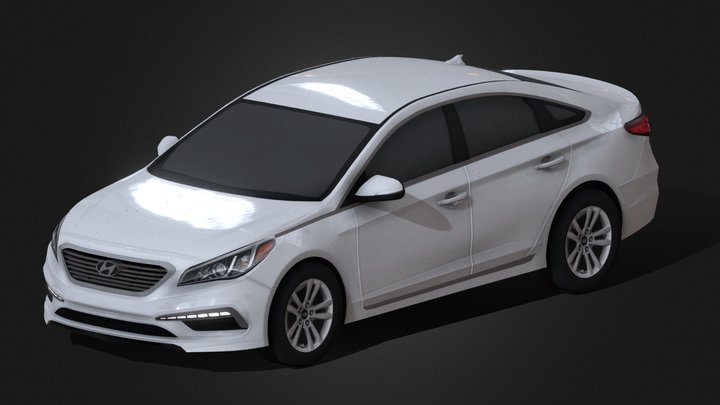 2017 Hyundai Sonata 3D Model