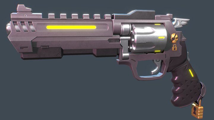 DeadLock Revolver 3D Model