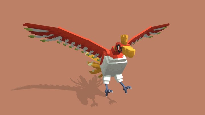 Pixelmon] Ho-oh [Texturing] - 3D model by yummymuffinzz