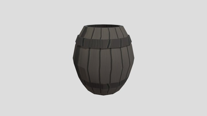 木桶/Barrel 3D Model