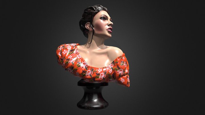 lady statue 3D Model