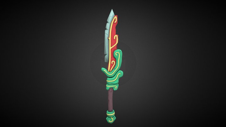 Mayan Knife 3D Model