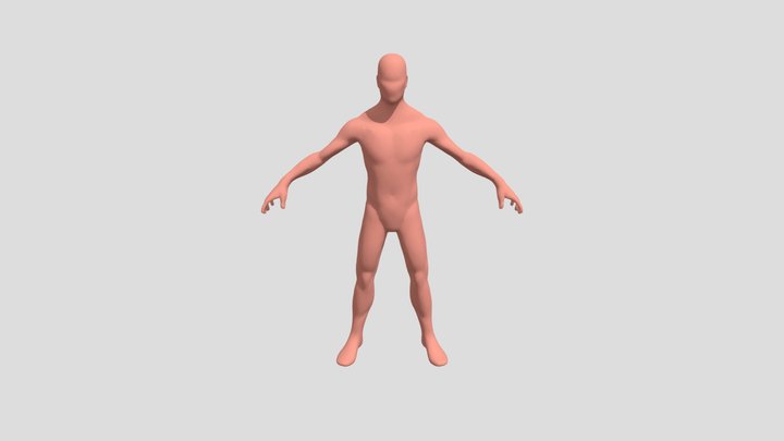 human-male base for sculpting 3D Model