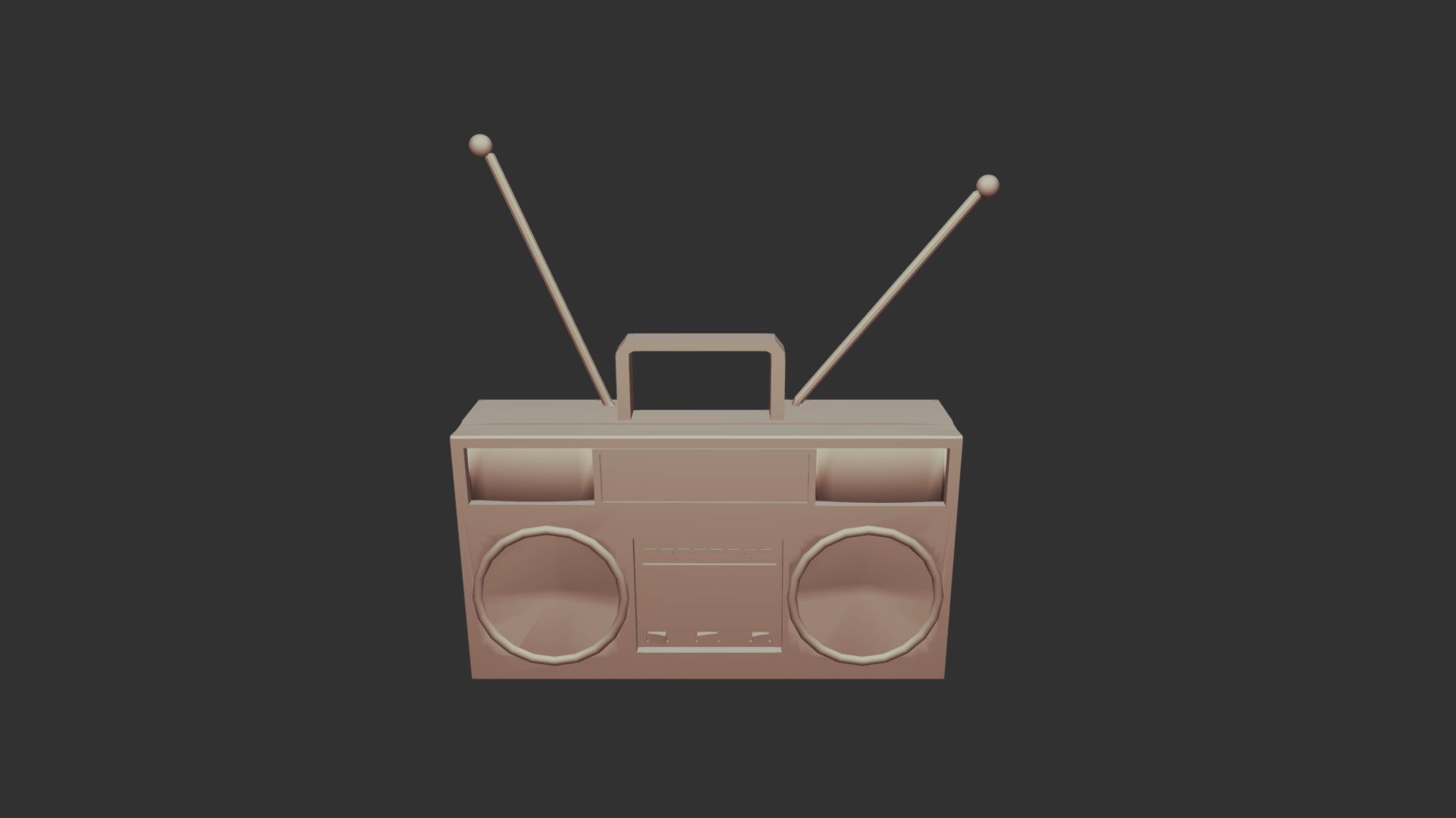 Boom Box - Download Free 3D model by K.Dankworth [1fbed92] - Sketchfab