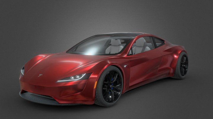 Tesla Roadster 2020 3D Model