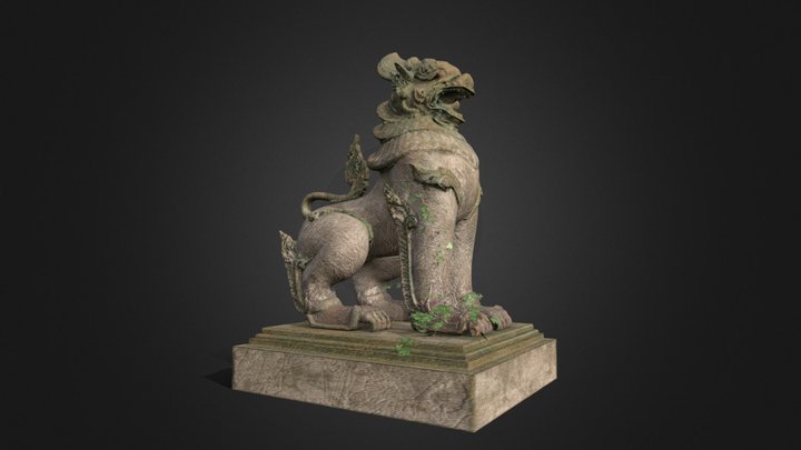 Chinthe (Pagoda Guard Lion) 3D Model