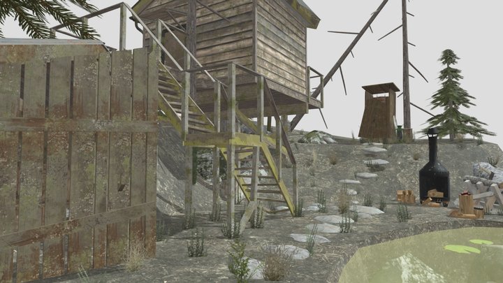 DAE Diorama - Forest Loner 3D Model