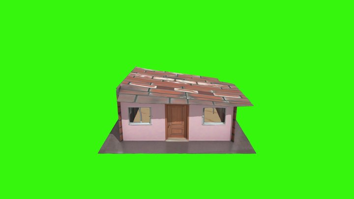 Village grandmother home old 3d model ftu