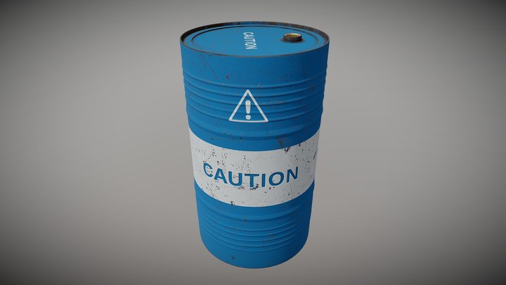 Steel Drum - 3D Asset 3D Model