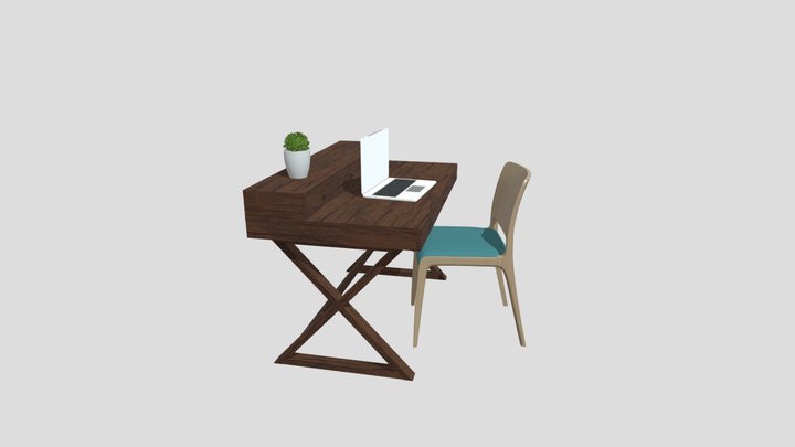 Desk 3D Model