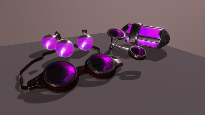 Gafas Pip Cientifico Loco 3D Model