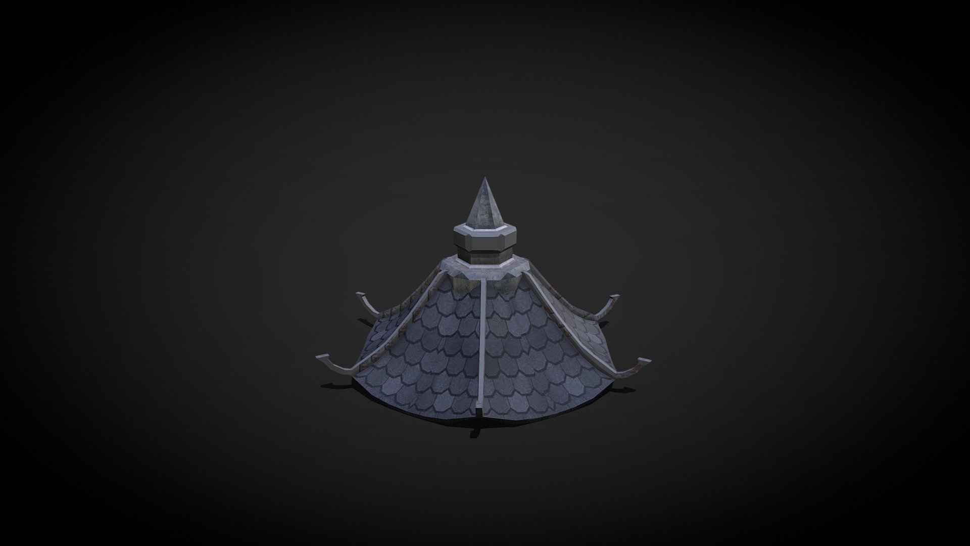 Ps1 Inspired Cyberpunk Japanese Roof