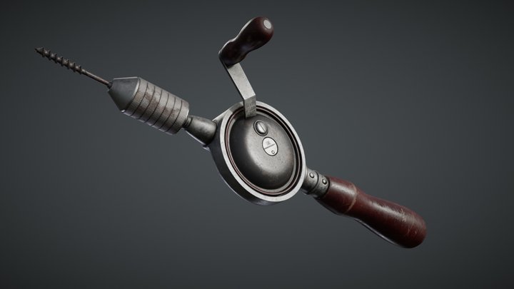 Updated STANLEY No. 610 Hand Drill 3D Model