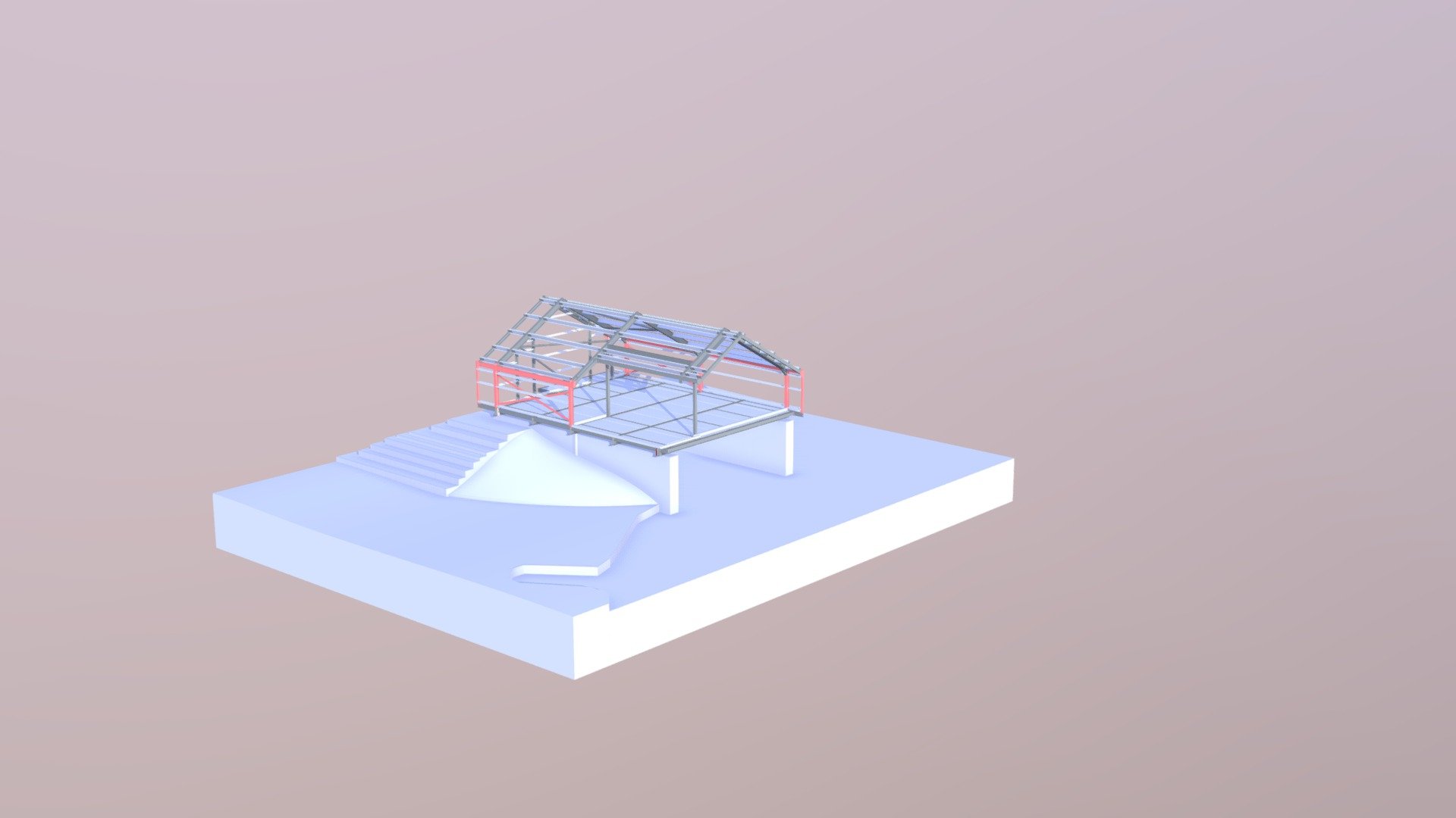 Lingholm Boathouse Steel work