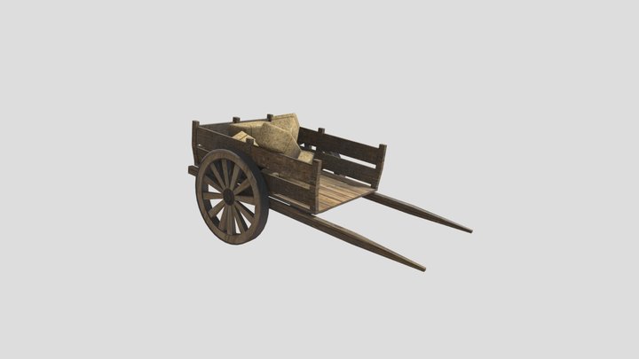 Medieval Wagon 3D Model