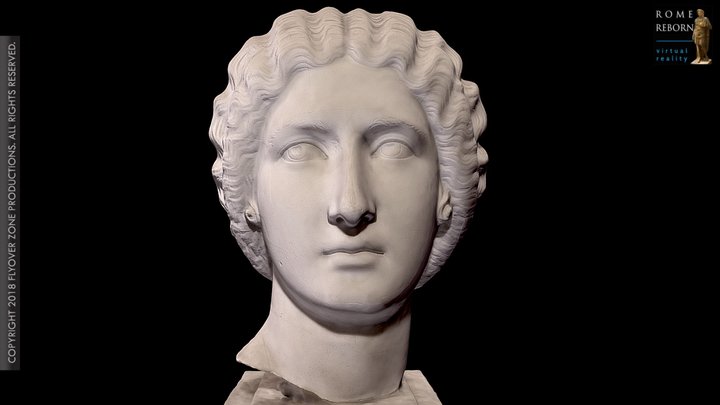 3D rendering of Julia Domna