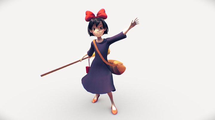 Kiki's Delivery Service Kiki Model/Animation Rig 3D Model