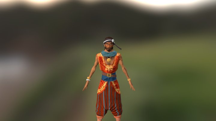 Sinbad the sailor inspired character 3D Model