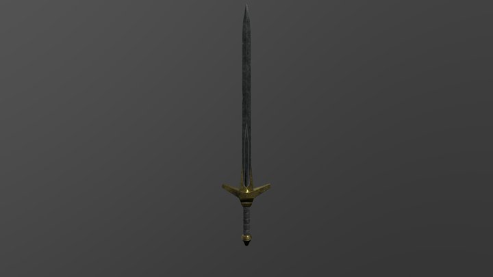 Golden Sword 3D Model