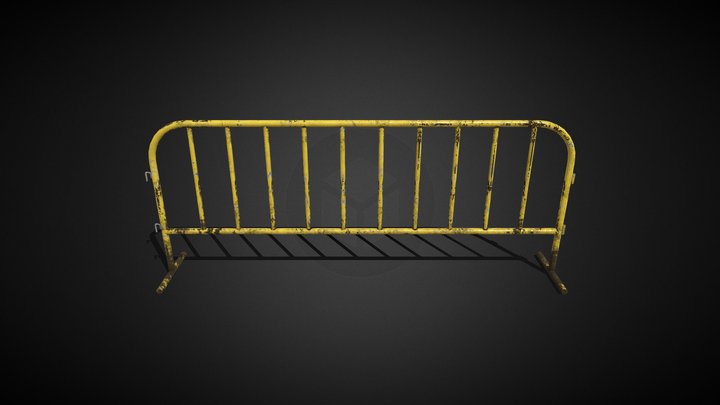 🎮 Metal Fence by 3D Más 😍 [Free Assets] 3D Model