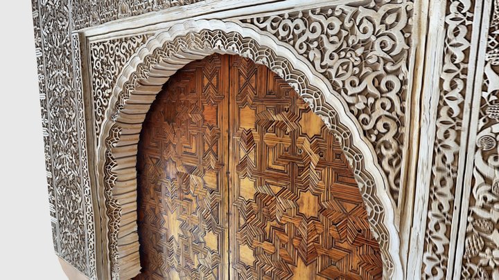 Door at Palazios Nazares, Alhambra, Granada 3D Model