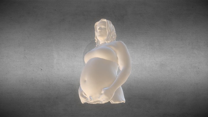 Gizke nyomtatásra kész 3D Model