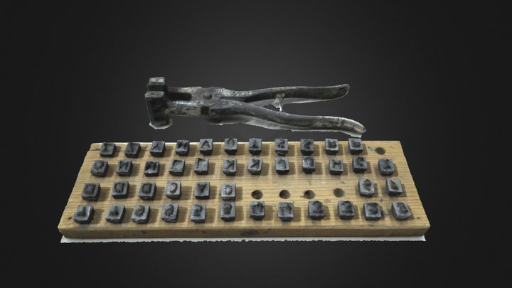 Cattle Tattoo set 3D Model