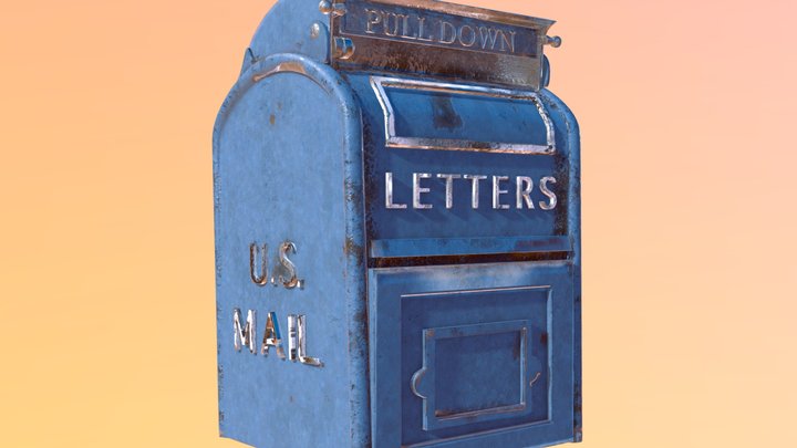 Vintage Mailbox 3D Model