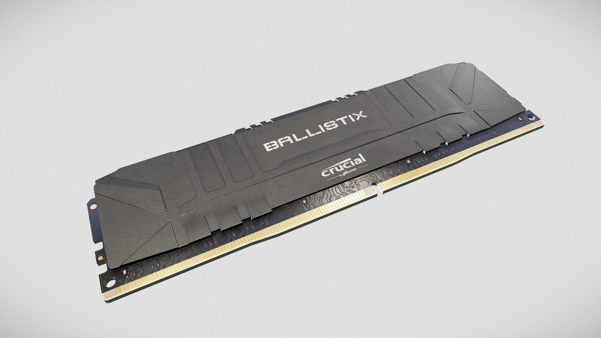 Crucial BALLISTIX 8GB DDR4 3600 RAM  Black - Download Free 3D model by  BlackCube (@blackcube4) [1fce493]