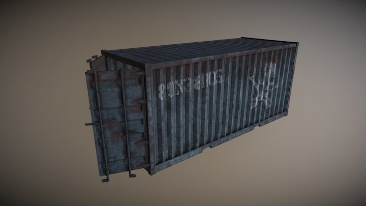 Industrial Container 3D Model